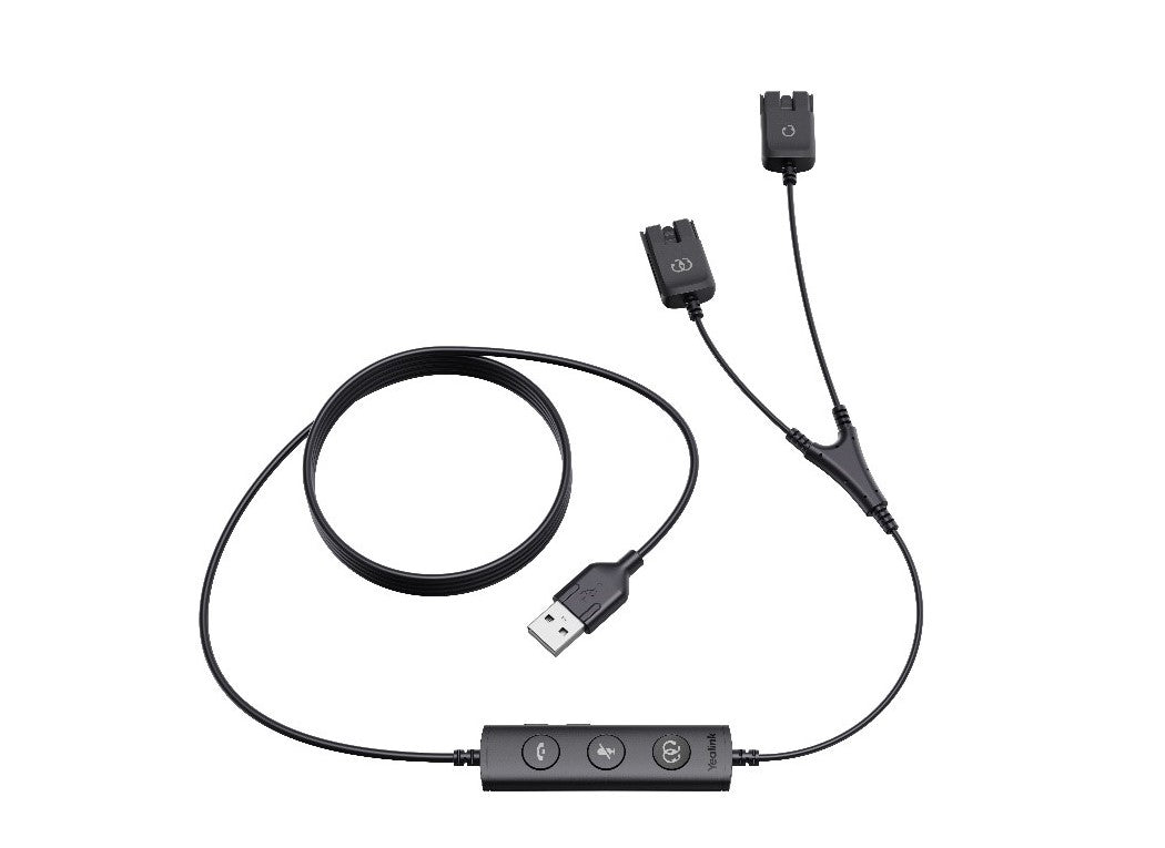 Yealink USB/QD Trainer Cable(1PCS), Y Cable - USB/QD Trainer Cable for YHS series Yealink USB/QD Trainer Cable(1PCS), Y Cable - USB/QD Trainer Cable for YHS series
